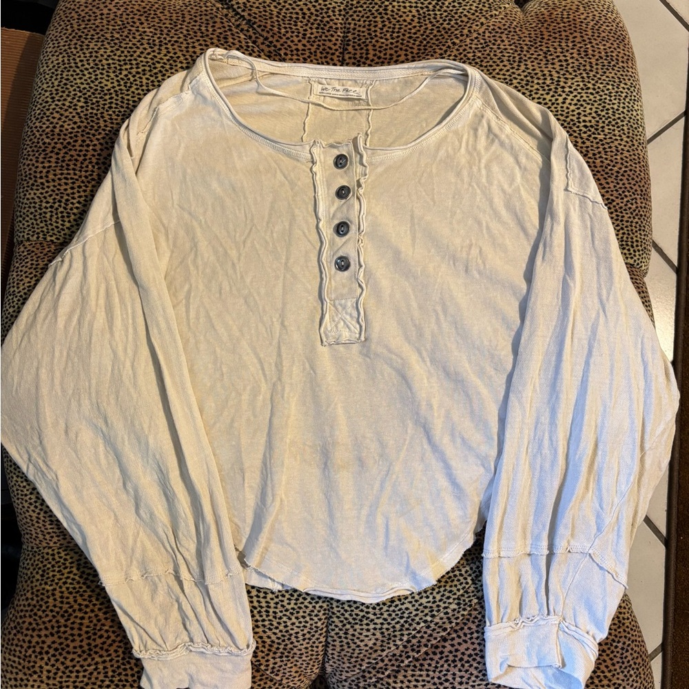 We The Free Cream Long Sleeve Top